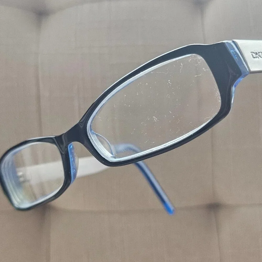 DKNY Women Glasses Frame Eye Wear DY4531 Black/Silver/Blue Tone Eyeglasses
